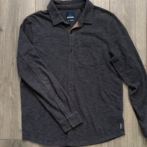 Prana Men's Charcoal Button Down Shirt